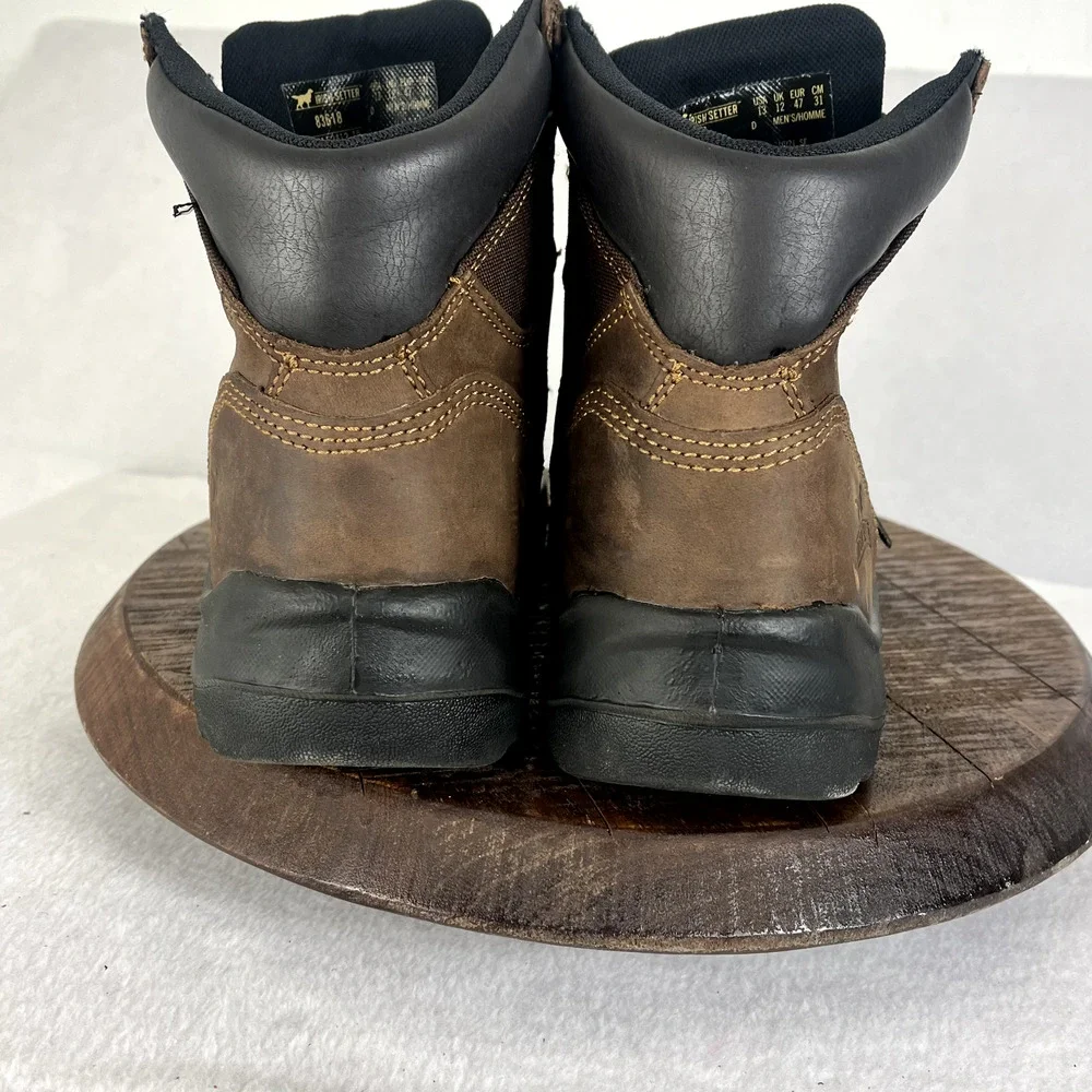 Irish Setter Boots Mens 13D Brown 83618 Ely Waterproof Steel Toe Work F2413-18